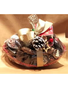 Cesta Hoja Grande Navidad