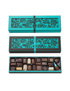 Caja rectangular azul o marrón 290 grs