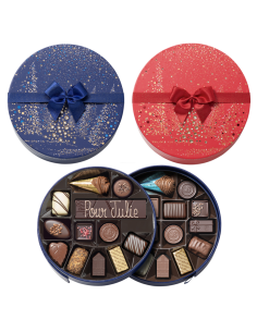 Caja Navidad redonda mediana