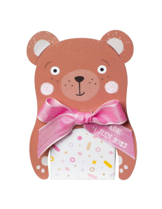 Estuche bautizo niña osito
